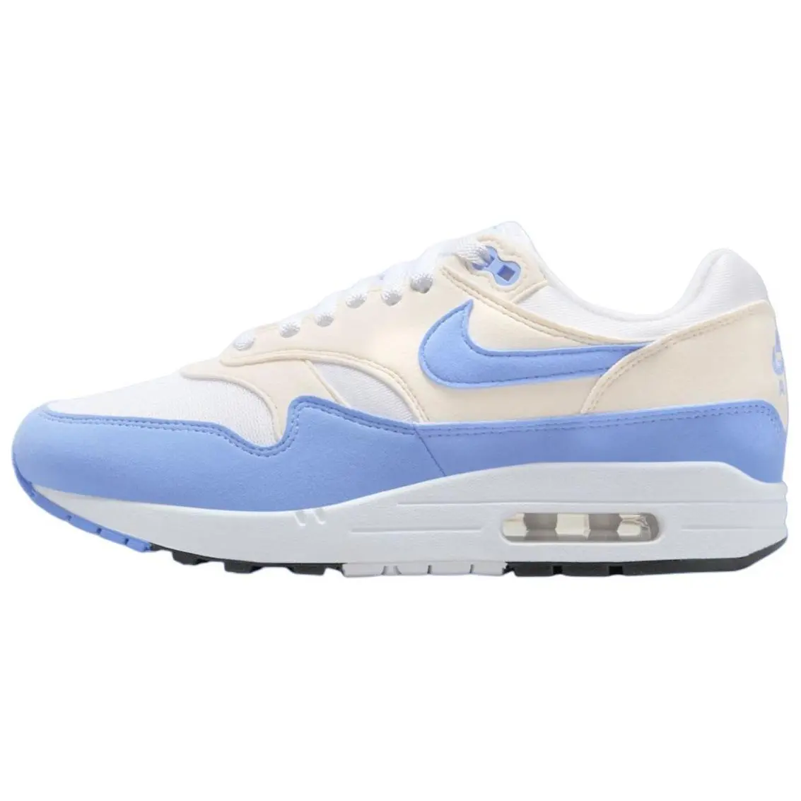 Nike Wmns Air Max 1 'Royal Pulse' Women's Round Toe Laces All Seasons Colorblock Sneakers with Air Max Cushioning & Reflective Accents, Shoe, Footwear, Walking Shoes, Sports Shoes