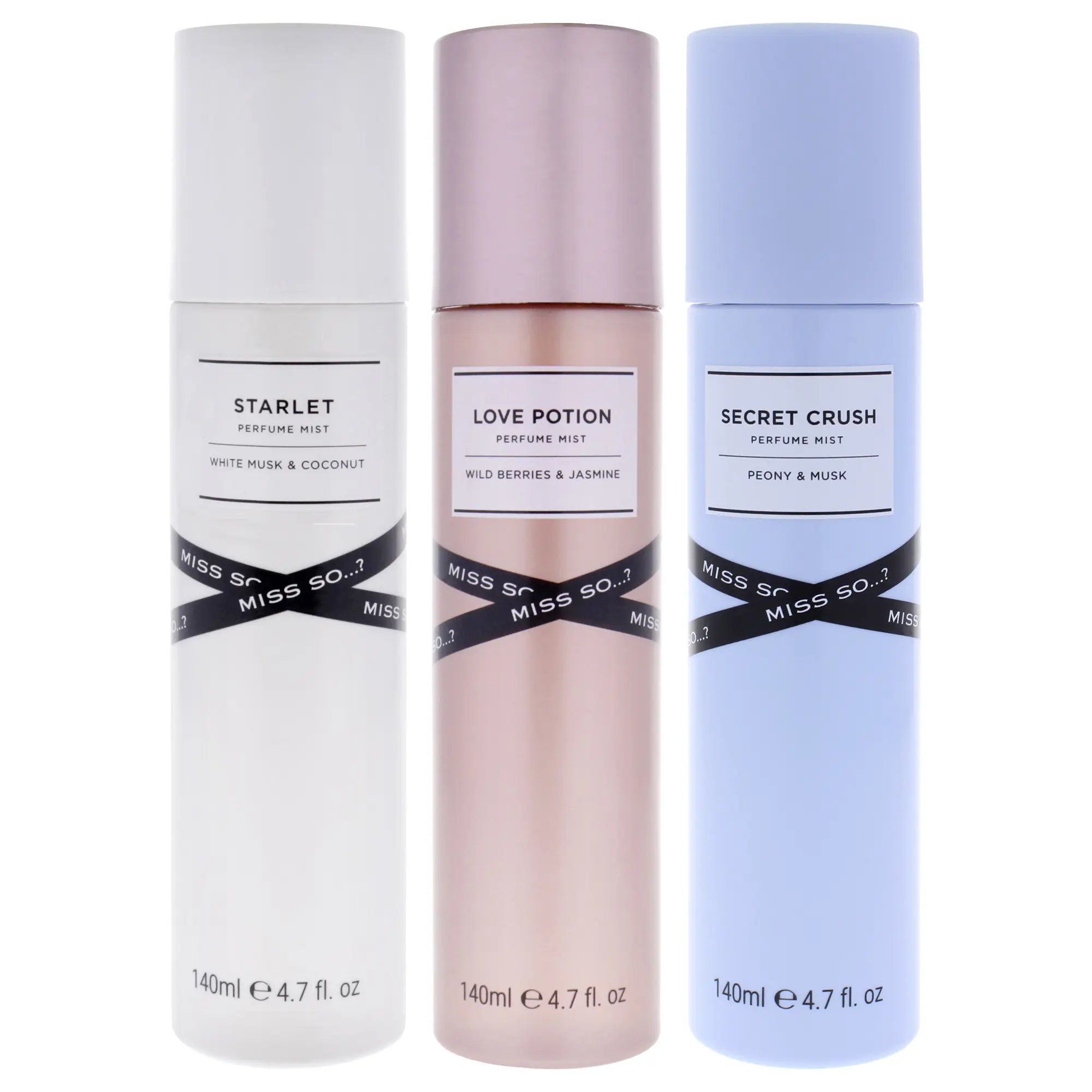 Perfume Mist Kit by So…? for Women - 3 Pc Kit 4.7oz Perfume Mist - Love Potion, 4.7oz Perfume Mist - Secret Crush, 4.7oz Perfume - Mist Starlet