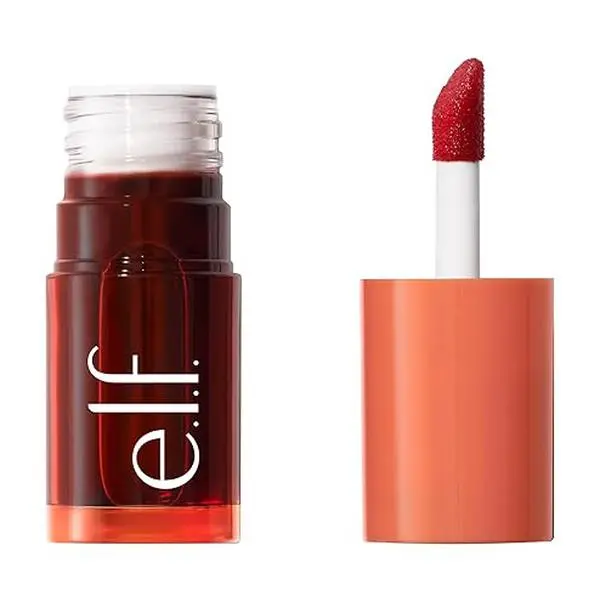 e.l.f. Sheer For It Blush Tint, Multi-Use, Long-Lasting Lip & Cheek Makeup, Creates A Natural Flush Finish, Vegan & Cruelty-Free, Orange Crush