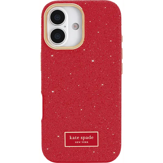 Kate Spade Crystal Pave Red MagSafe Case - iPhone 17 Series Cover