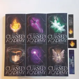 The Cursed Academy Complete 6-Book Set, Signed: A Young Adult Fantasy Bookseries and Book Set with Mythology, Romance, and Adventure!
