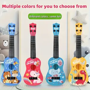 Mini Playable Ukulele Toy Guitar, Kids Educational Musical Instrument, Perfect Birthday Christmas Halloween Gift for Boys & Girls