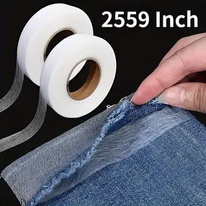 Double-Sided Adhesive Lining Hot Melt Tape 2559 Inch Non-Woven Iron-On Adhesive Fabric for Clothes Pants Legs Alterations tiktokshopspringglowup