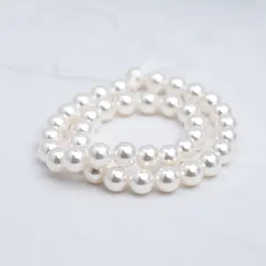 Electroplated Pearl Look Crystal Glass Beads, DIY Jewelry Accessories for Necklaces and Bracelets (Toys & Hobbies, Beading & Jewelry Making)