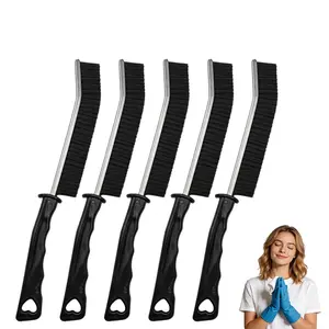 DGAPHRO 5-Piece Crevice Cleaning Brush Set - Multifunctional Hard Bristle Gap Tool, Ultra-Fine Nylon Deep Scrub Brushes for Camp Kitchen Window Tracks, Sink Detailing