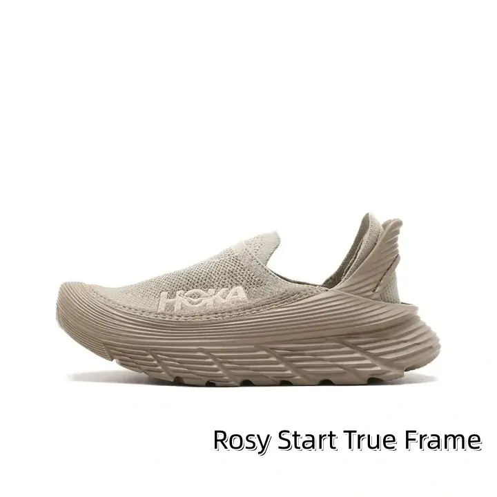 Step-In Shock Absorbing Leisure Slip-On Trainers | High Airflow Stretch Knit Construction | Neutral Casual Outfits & Beach Side Leisure Strolls | Disperse Plantar Pressure to Relieve Muscle Fatigue After Long Hours Standing