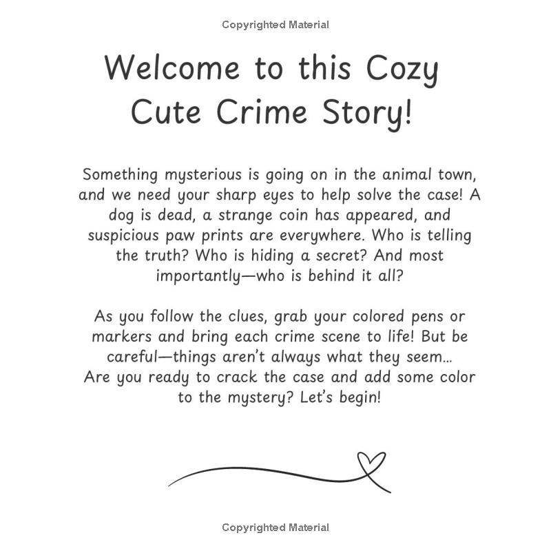 Cozy Crime Scenes: Murder Mystery. A Cute and Comfy Coloring Book That Tells A Story. 50 Hygge Vibes Images to Color