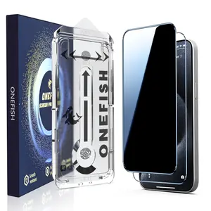 One Fish Screen Protector 2 Pack for iPhone,Samsung,Crystal Clear, Fingerprint Proof Screen Protector, Privacy Protection, Fingerprint Resistant, Dust-Free.