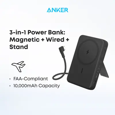 Anker Zolo Power Bank, 10,000mAh Or 20,000mAh 30W Portable Charger With Built In Usb C Cable For Travel For Iphone 16 15 Series Macbook Galaxy Ipad I.1067124434 - View #8