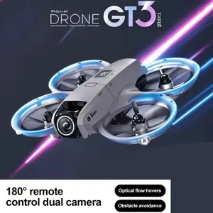 Latest 2025 White GT3 Drone with 2 Rechargeable Batteries Ideal Beginner Toy for Leisure Flying Compact Dual Cameras App Control HT6898718 mini  5  pro Rc Quadcopter drone with 4k camera drones drones for adults
