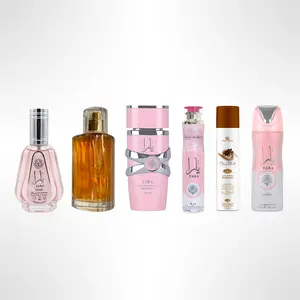 Lattafa Yara 50ml + Choco Musk 50ml + Yara 100ml + Yara Deodorant + Yara Air Freshener & Choco Musk Air Fresheners – 6PCS Complete Fragrance Bundle