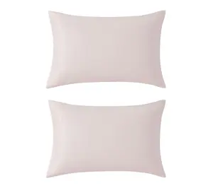 Laura Ashley Satin Bliss Light Pink Standard Pillowcase Set