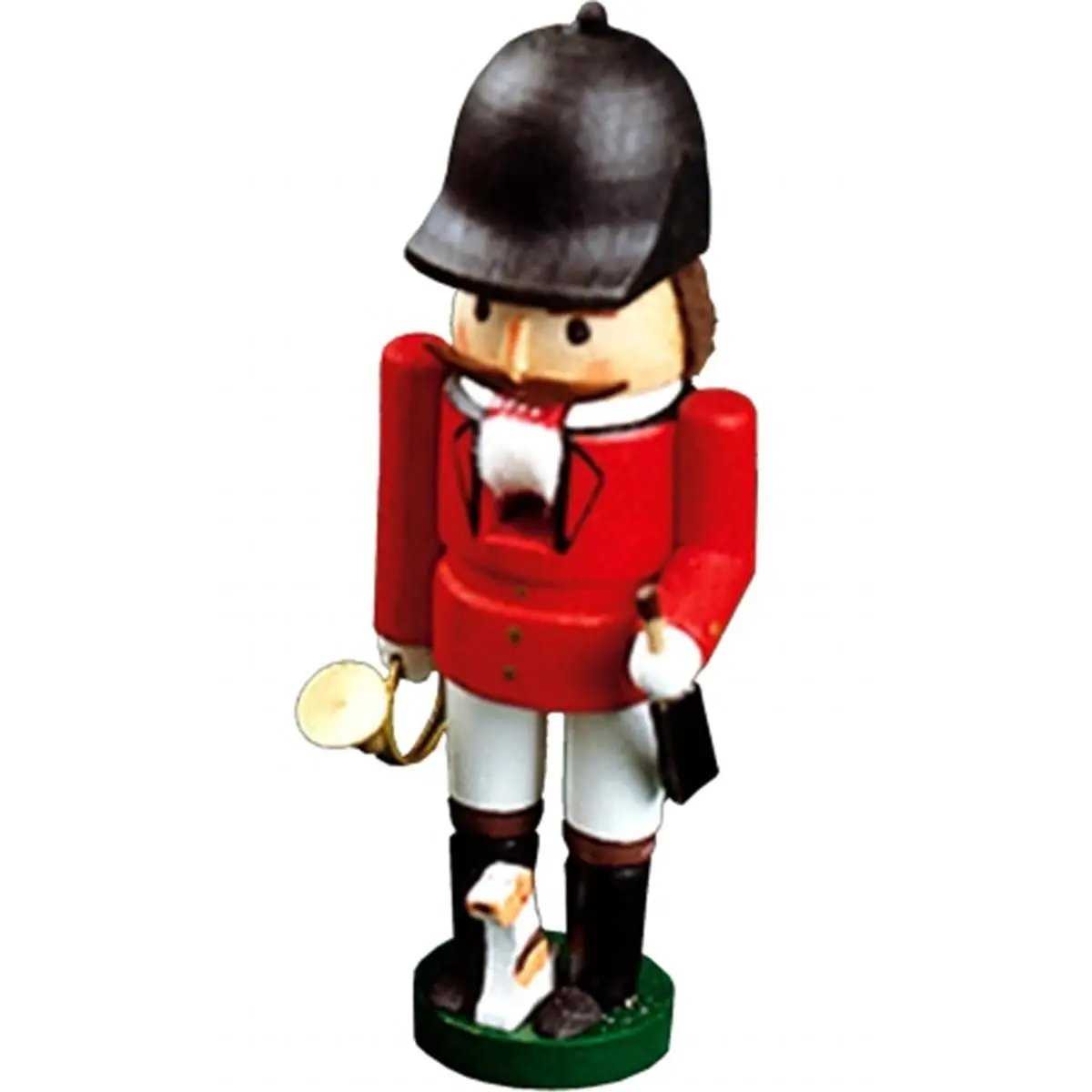 212 MAIN Richard Glaesser Small-Size Rider-Shape 1-Piece Nutcracker Figure, All Ages Compact Christmas Ornament, Festive Home Decor Supply