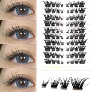 Natural Long-Lasting False Eyelashes, Reusable Soft Cross Design, Perfect for Daily Wear & Special Occasions, Enhance Your Look Effortlessly