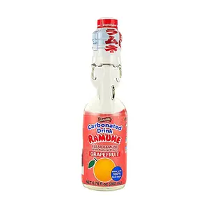 SHIRAKIKU Sanukiya Japanese Ramune Soda - Grapefruit Flavor, 200ml Classic Marble Drink SHIRAKIKU Sanukiya Japanese Ramune Soda - Grapefruit Flavor, 200ml Classic Marble Drink