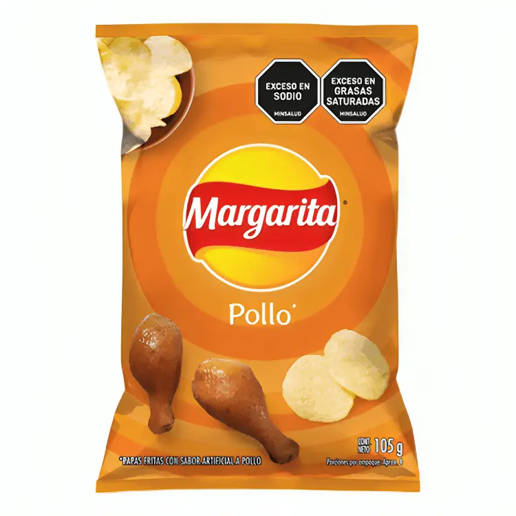 Margarita Pollo 105g | Colombian Potato Chips, Chicken Flavor