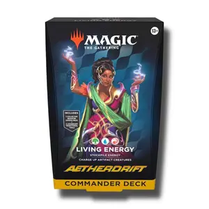 Magic the Gathering - Commander Deck - Living Energy - Commander: Aetherdrift  (DRC) - Qty 1 - Includes 100 cards, 2 card collector booster - New Sealed