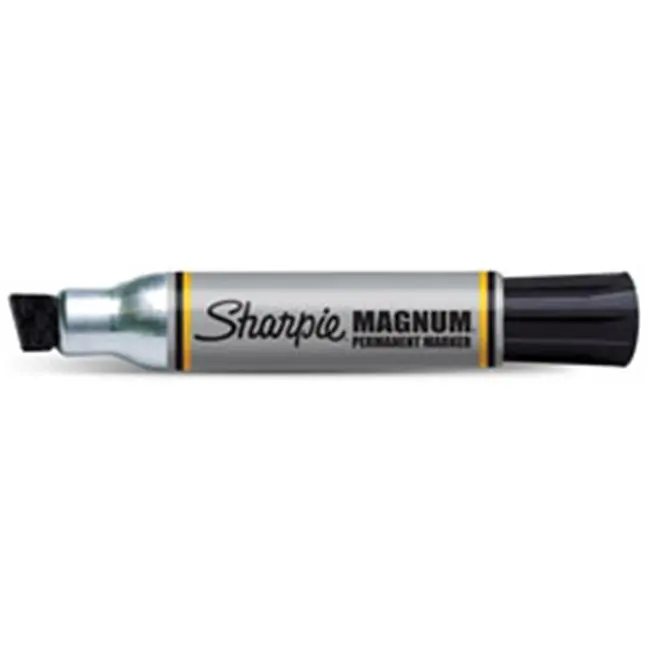 212 MAIN Sanford Sharpie Magnum Permanent Marker - Single Pack, Black, Extra Wide Oversize Tip, Long-Lasting Ink Supply, Permanent Ink for DIY Scrapbooking & Stamping