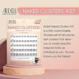 Ardell Naked Clusters 437, 50 Patented Clusters, Up to 8 Applications, 1-pack Eyelashes Lash Ardell Naked Clusters 437, 50 Patented Clusters, Up to 8 Applications, 1-pack Eyelashes Lash