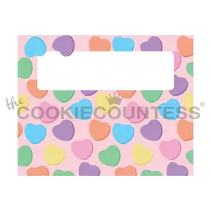 Bag Topper 5" - Conversation Hearts Large