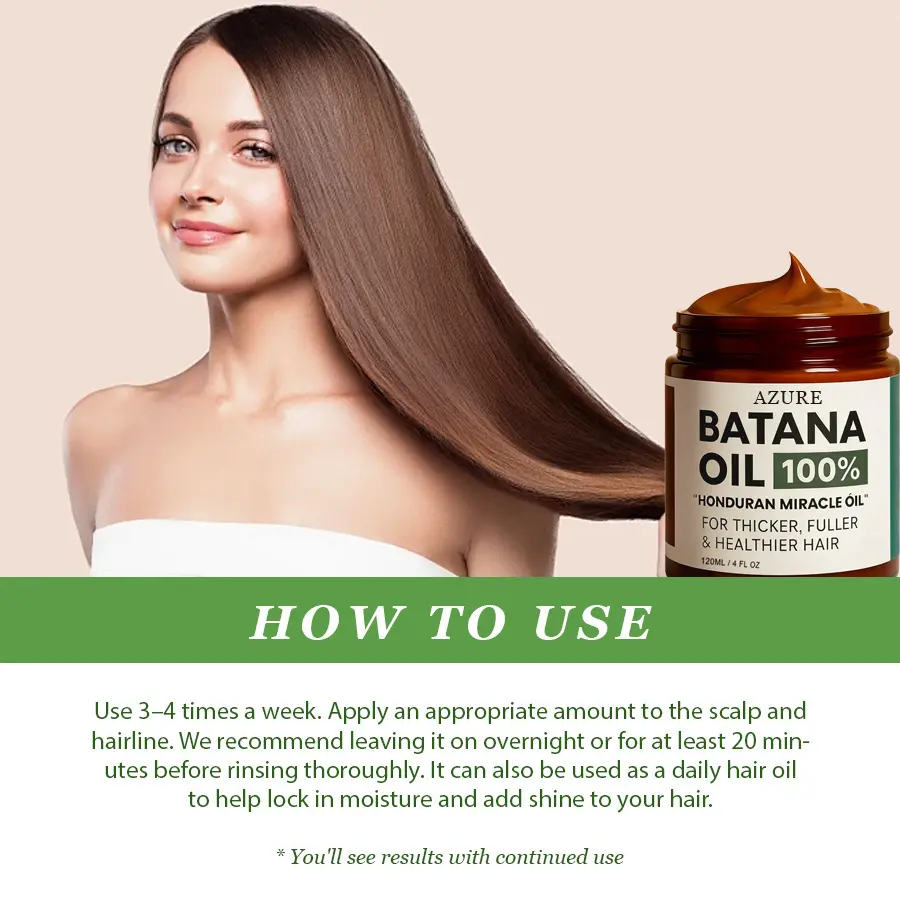 Nourishing Batana Hair Oil 120ml – Daily Hair Care for Healthier-Looking, Soft Hair, Natural Oil Formula