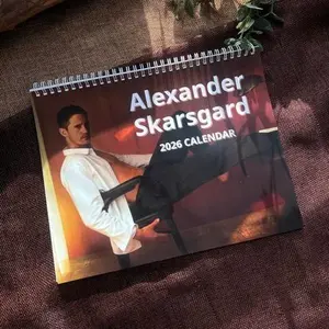 Alexander Skarsgard 2026 Calendar Celebrity Wall Planner for Fans & Humor Gift New Year Holiday Planner Crunches & Prayer