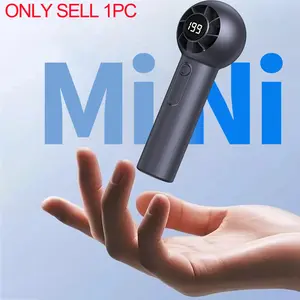 Portable Handheld Fan, 1-199 Speed Settings, LED Display, 2000mah Battery, USB Rechargeable, Ideal for Travel, Outdoor, Beach, Makeup