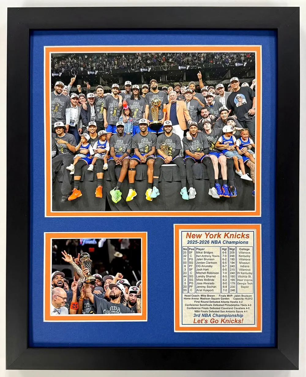 Knicks | 2025-2026 NBA Champions | Unframed Double Matted Photo Collages