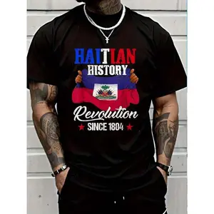 Haitian History Revolution Since 1804 Haiti Flag Pride T-Shirt for Women Men Cotton Clothing
