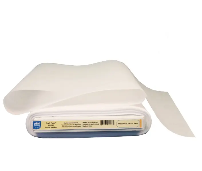 Pellon 808 Craft-Fuse Fabric Stabilizer, White. 20" x 10 Yards by the Bolt