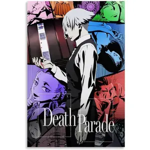Anime Death Parade Manga 5 Poster for Room Aesthetic Decorative Canvas Picture Printing Wall Art