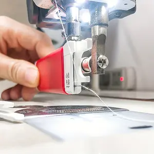 ASD The New Blind Needle Threading Device Makes It Easy And Quick to Thread Sewing Machines Automatically, And Comes with a Hook Needle. It Is Suitable for Industrial Flat Sewing Machines And Old-Fashioned Foot-Operated Sewing Machines. coatorganizer