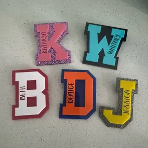 Bag Custom Name Charm - Acrylic Varsity Letters
