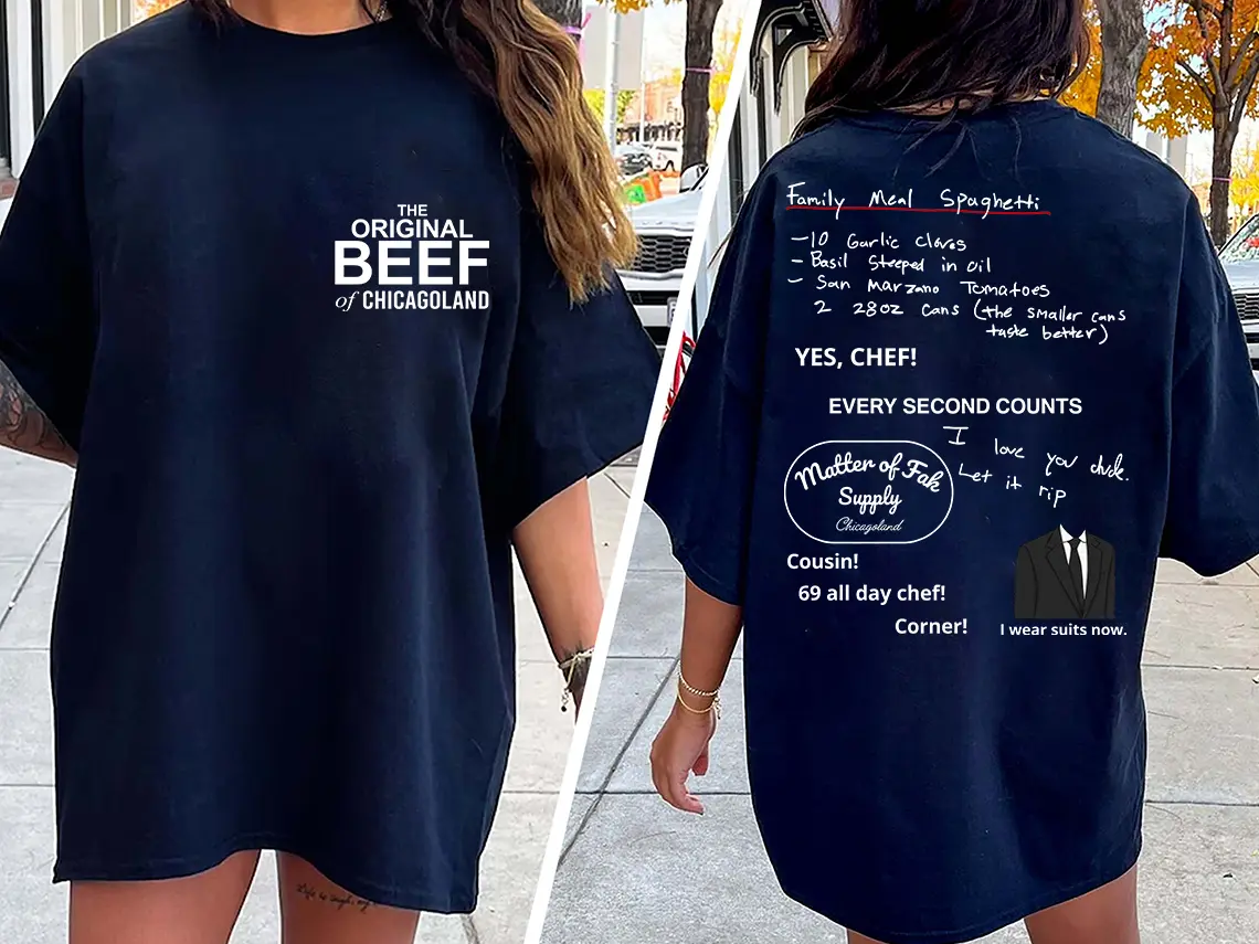 The Bear TV Show T-Shirt , Original Beef of Chicagoland Shirt , The Bear Quotes Tee, Yes Chef Shirt ,Carmy Richie Merch, Chicago Fan Gift