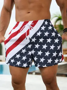 Men’s summer shorts: men’s quick-dry swim trunks with drawstring waist, lightweight beach shorts for summer vacations; casual breathable shorts available in various patterns—very comfortable summer shorts, perfect for home wear, sleeping, and casual vacat