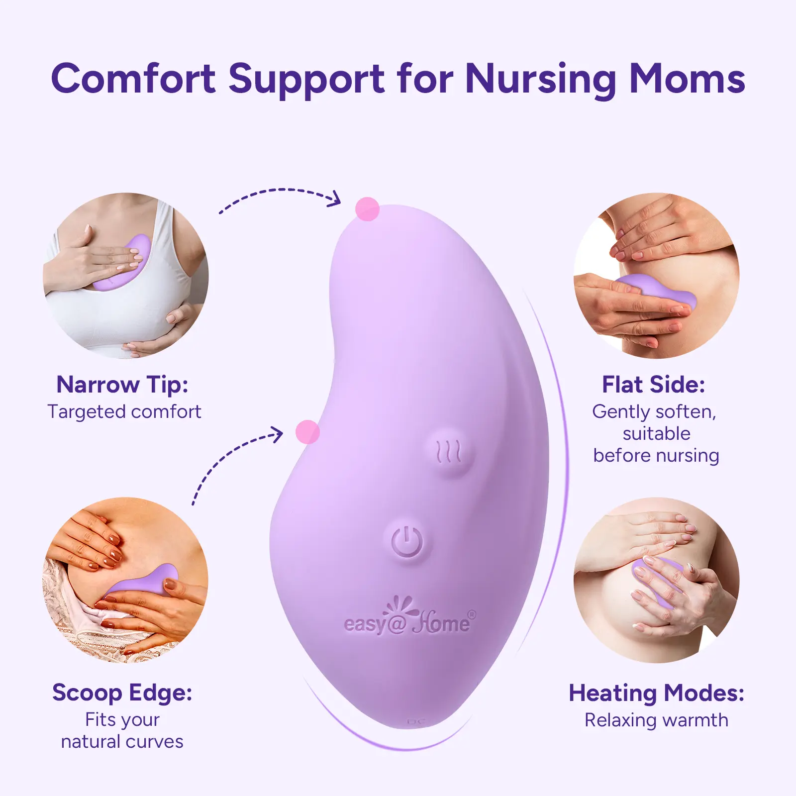 Easy@Home 2-in-1 Lactation Massager with Heat & Vibration for Breastfeeding Comfort - Gentle Nursing Support, Waterproof IPX7, Travel-Friendly Design - TikTok Shop Easy@Home 2-in-1 Lactation Massager with Heat & Vibration for Breastfeeding Comfort - Gentle Nursing Support, Waterproof IPX7, Travel-Friendly Design - TikTok Shop