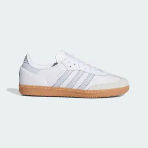 adidas Samba OG White Halo Blue Gum (Women's) Women's Authentic Shoes Footwear Sneaker Trainer Comfortable Walking Fashion Trending Gift