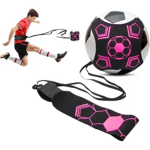 Solo Soccer Kick Trainer, Kick Hands Free Solo Soccer Trainer for Adult Kids, Football/Volleyball/Rugby Trainer Perfect for Football Skill Improvement, Fits Ball Size 3, 4, and 5