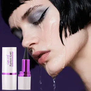 Eyeliner Gel with Silky Texture Waterproof & Sweatproof High Durability Smooth Application Makeup Tool black eyeliner pencil set matte Smoky Eyeliner Stick creamy natural eyeliner cream Cosmetic Lipliner eyeliner