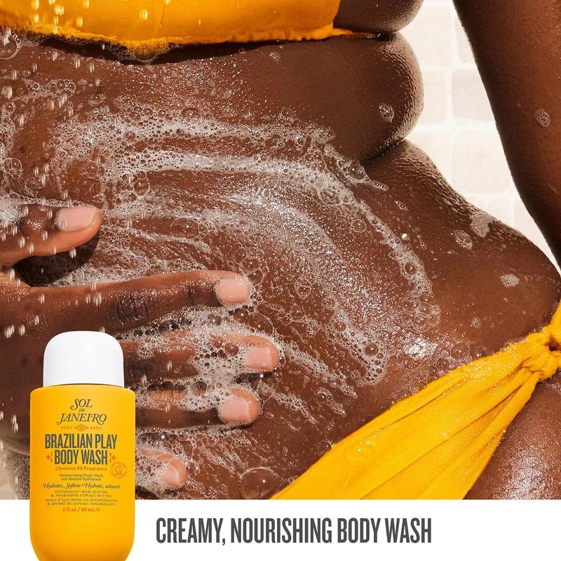 Sol de Janeiro Bum Bum Jet Set - Travel-Friendly Shower Cream-Gel, Bum Bum Cream & Cheirosa 62 Perfume Mist Kit