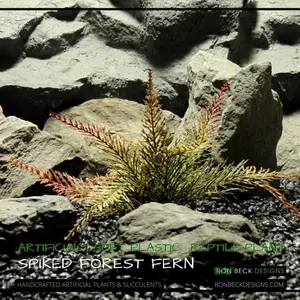Artificial Spiked Fern – Reptile Terrarium Plant - Ron Beck Designs