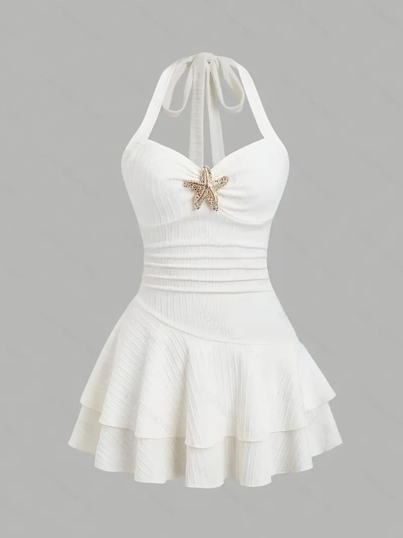 beach halter dress - TikTok Shop beach halter dress - TikTok Shop