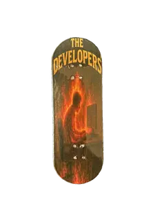 Developers 32mm Complete Fingerboard 5-Ply Maple with Alloy Trucks, Wheels, Skate Tool & Travel Case