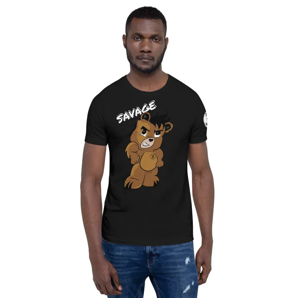 Savage logo bear Short-Sleeve Unisex T-Shirt