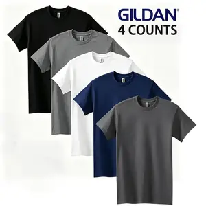 Best Value GILDAN G5000 5 Pack Cotton T Shirts Ultra Soft Crewneck Design Inclusive Sizing from S to 4XL Perfect Fit for All Body Types Breathable Fabric for Daily Use Ideal for Casual Styling or DIY Projects Essential Wardrobe