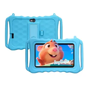 7 Inch Android Learning Tablet, Multiple Smart Apps, Iwawa Software, Educational Toy, Portable Shockproof, No Adapter, Blue