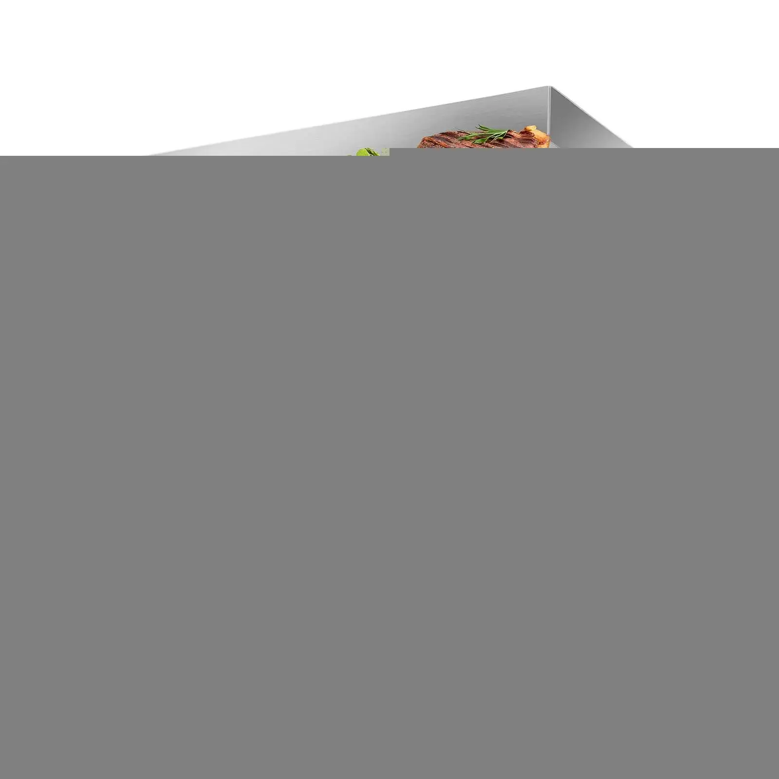 【Summerfinds】VEVOR Commercial Electric Griddle, 21.06 x 11.81 inch, 3200W, 122-570°F Adjustable Temp Control, Stainless Steel Body, Full Flat, with 2 Spatulas, 2 Brushes, and 4 Foot Pads, for Steak, Pancake