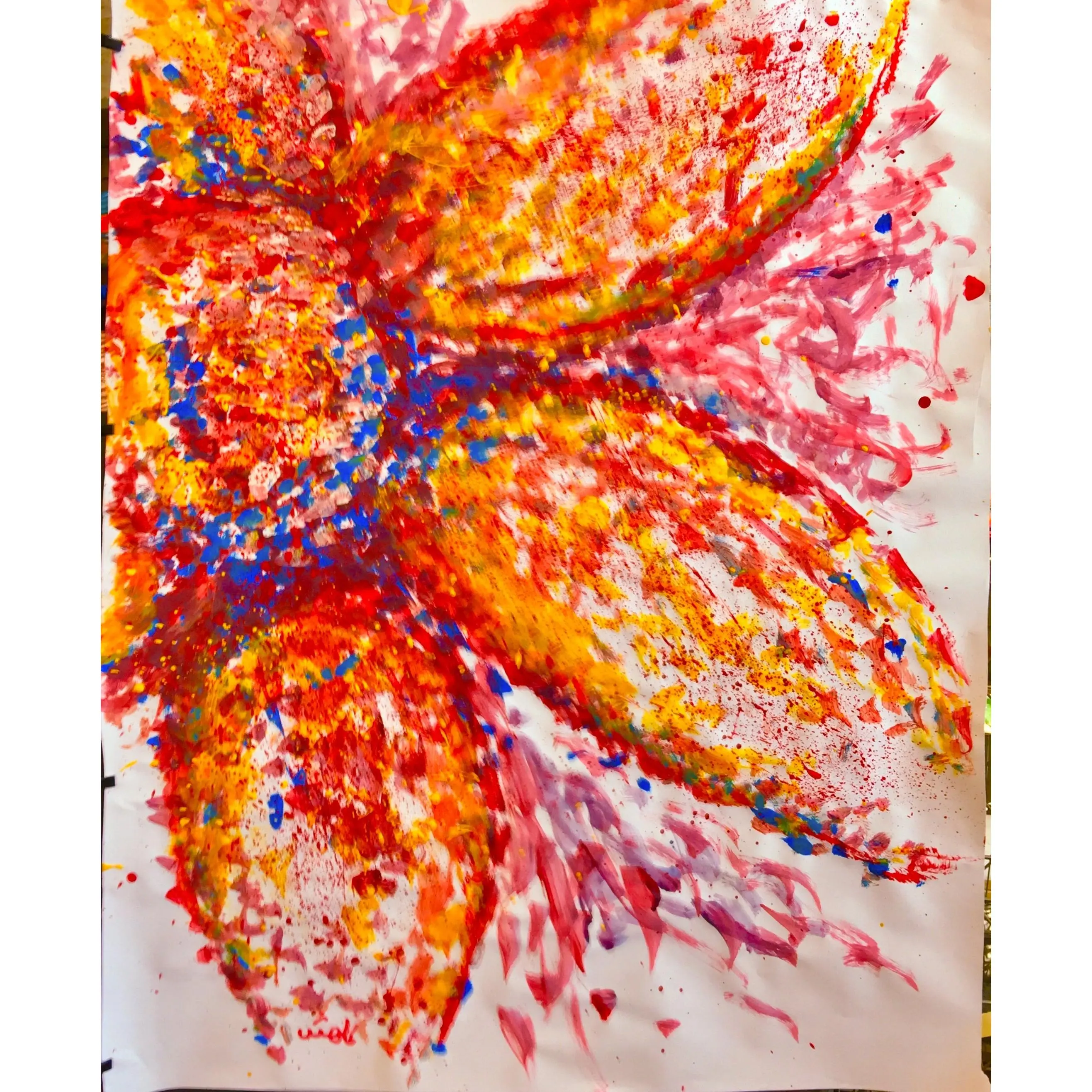 Sparkling Star, Wall Art Contemporary Painting