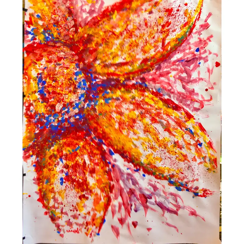 Sparkling Star, Wall Art Contemporary Painting