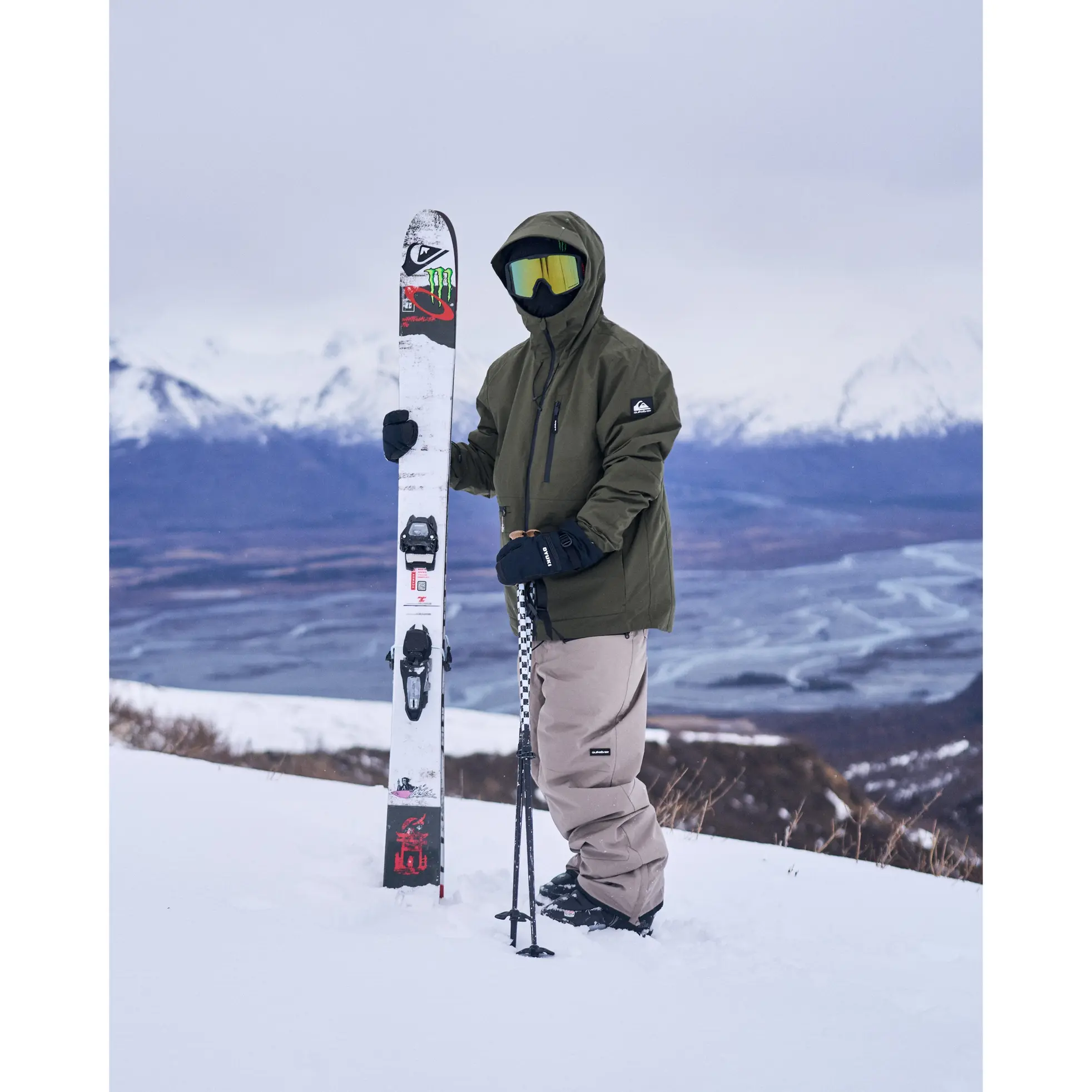 Quiksilver | Quest Stretch 20K Snow Jacket | Stretch Fit Full-Zip | Everyday Wear & Casual Streetwear